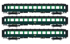 L.S. Models LS42108 - H0 - 3-tlg. Set Personenwagen I2, SNCB, Ep. III - Set 4
